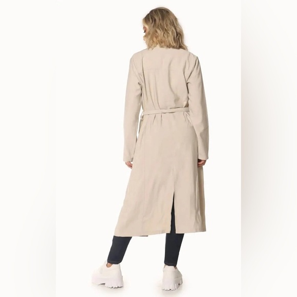 (W1) Zara Oversized trench jacket tied at the waist, size L - Picture 4 of 16